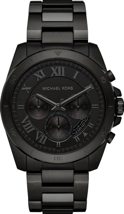 michael kors mk 1289|Michael Kors black chronograph watch.